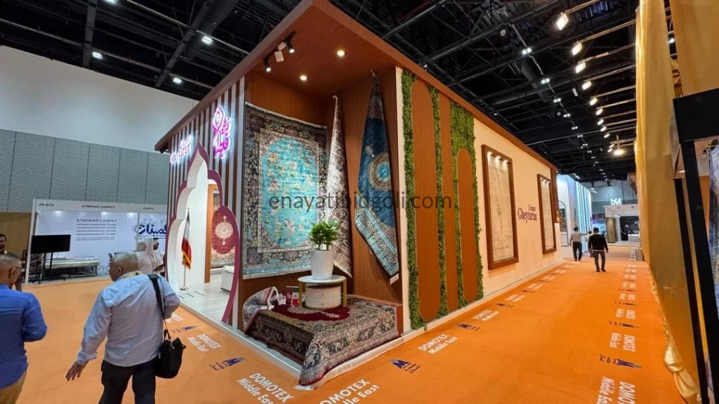 غرفه فرش قیطران در نمایشگاه دبی 2025