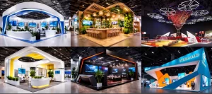 نمونه طراحی غرفه‌های نمایشگاهی